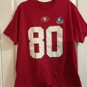 Majestic Jerry Rice San Francisco 49’ers Hall of Fame Short Sleeve T-shirt, XL